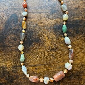 Multicolor necklace stone